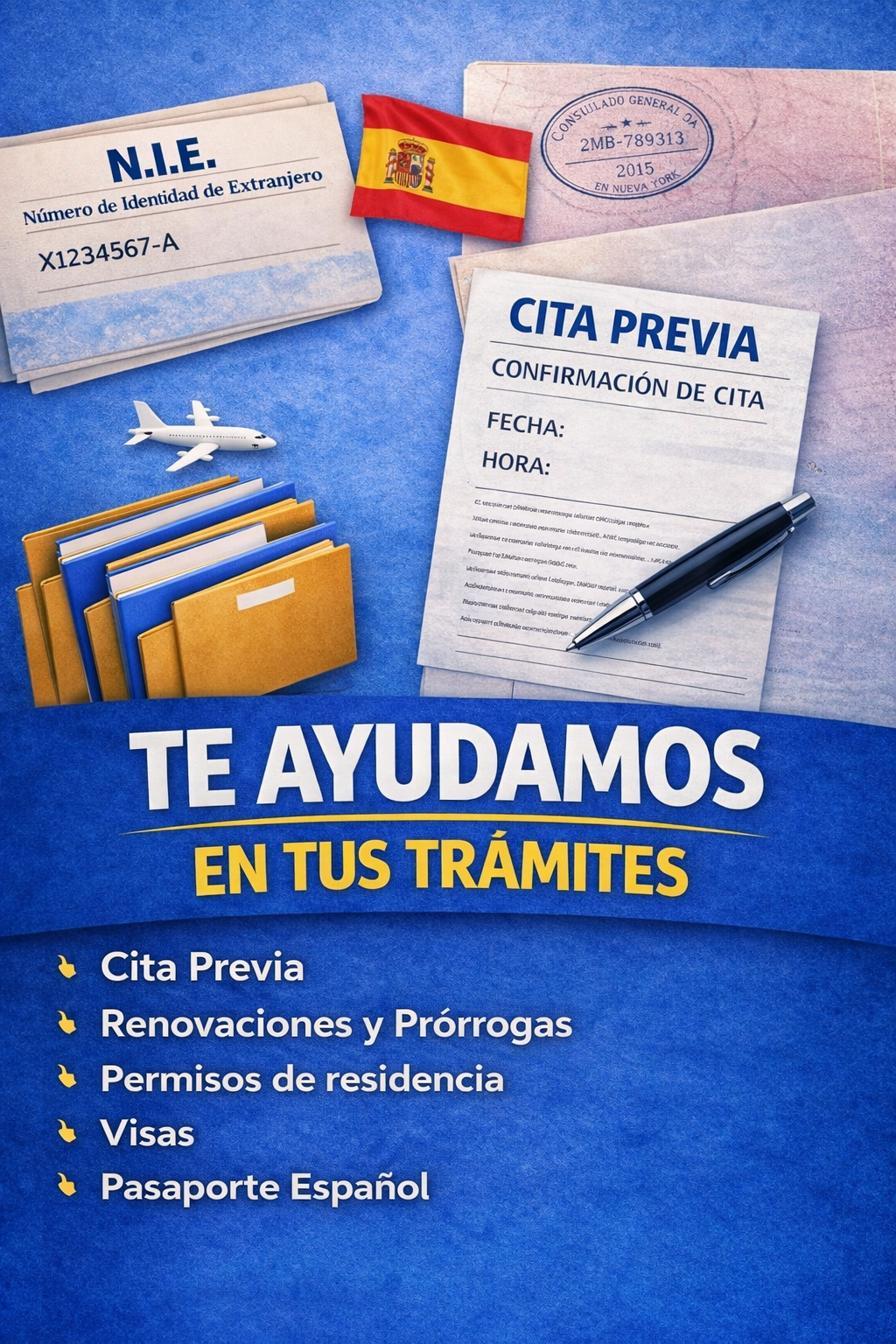 NIE, TIE, visados y citas previas